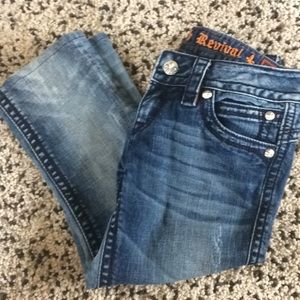 Rock revival Gwen bootcut distressed capris